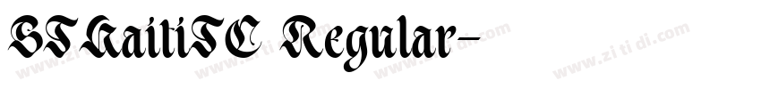 STKaitiTC Regular字体转换